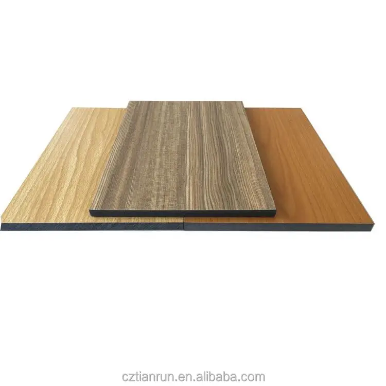 
High Quality Interior Finishing Material Water Proof Hpl Laminate Wood Grain Wall Panel 