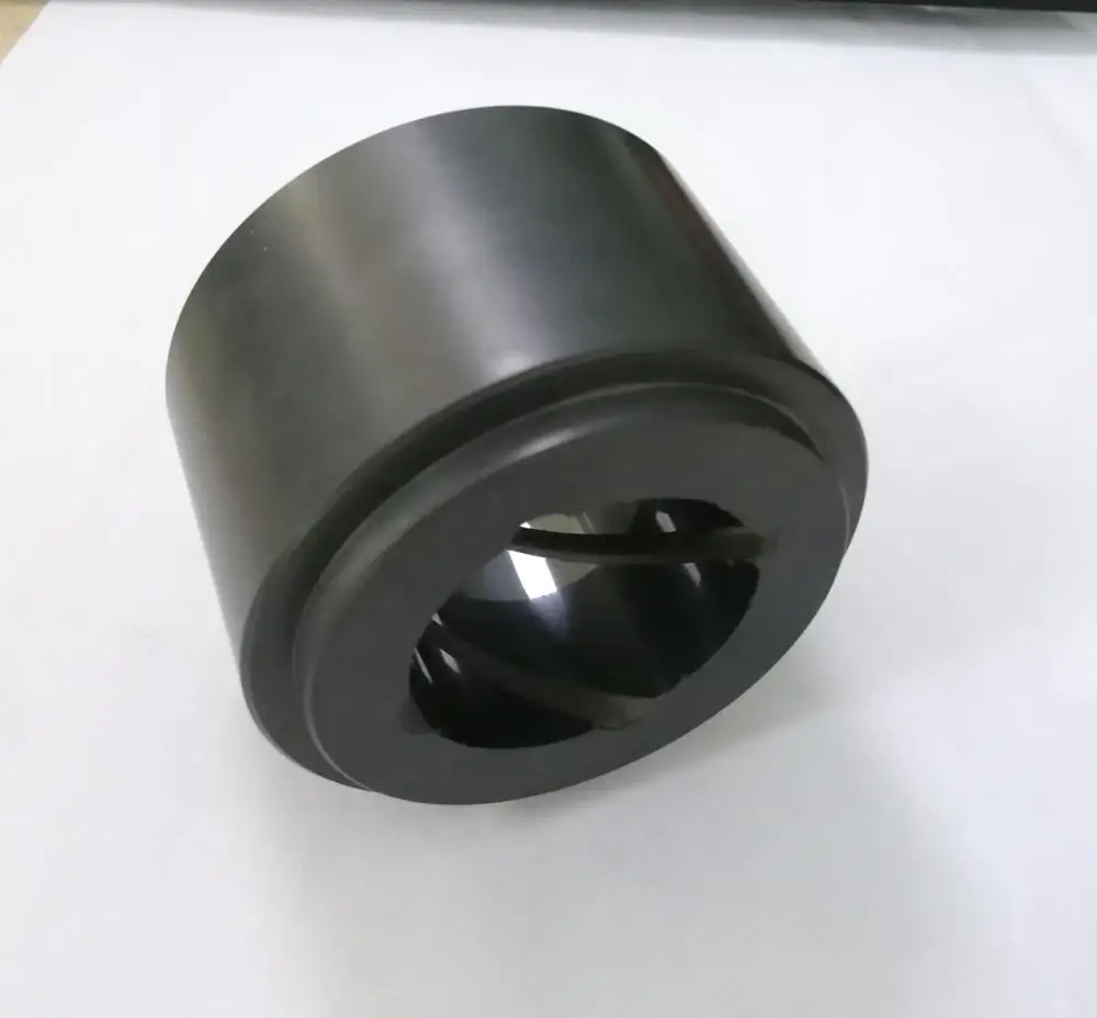 Oil groove mutual symmetry silicon carbide bearing shaft bushing