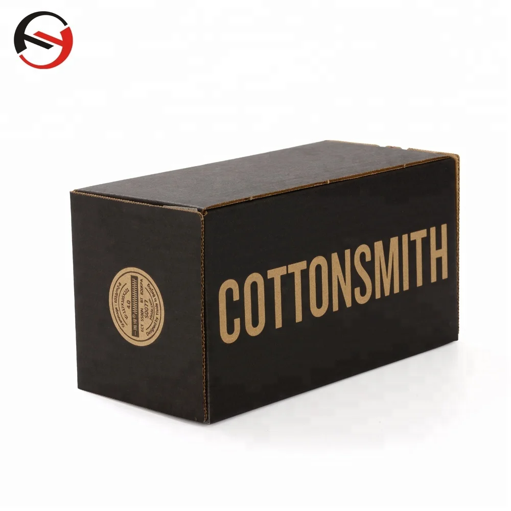 Kraft Corrugated Cardboard Easy Open Carton Water Bottles Package Self Seal Zipper Packaging Box for Water Bottles