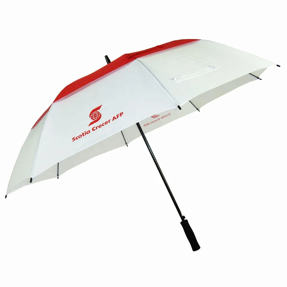 Tumi Double Roof Canopy Commercial Fiberglass Wind Vent Umbrella