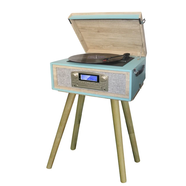 
Китай, хорошая цена, искусственная кожа, 33/45/75 об/мин, фонограф/проигрыватель с сертификатом CE,FCC,UL <span style=