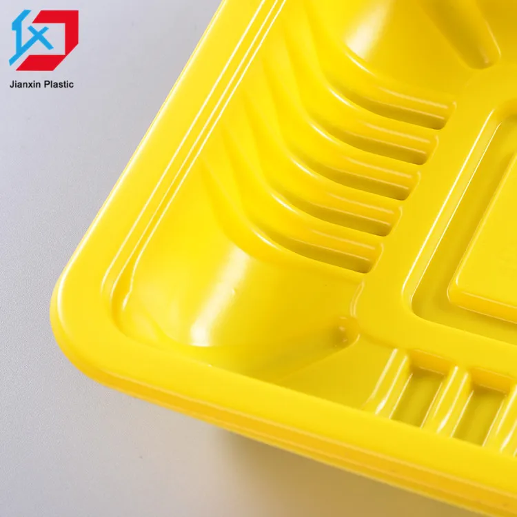 Customized disposable plastic meat tray food storage vacuum seal container
