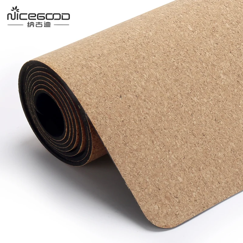 OEM Service Natural Rubber Back Eco Cork Yoga Mat For Exerciser Yoga Mat Non slip Eco Friendly