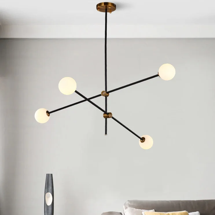 
Contemporary new staircase glass beaded chandelier for restaurant home 