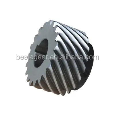 Light weight white machined tooth gears plastic gear Nylon helical bevel gear