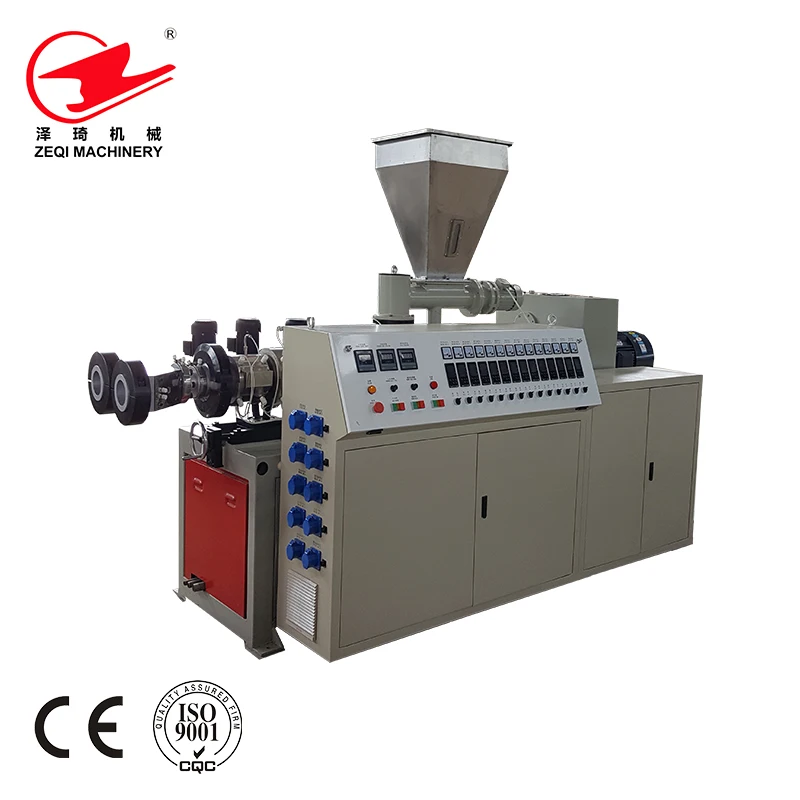conical extruder for PVC tube pvc pipe extruder machine plastic extruders for sale