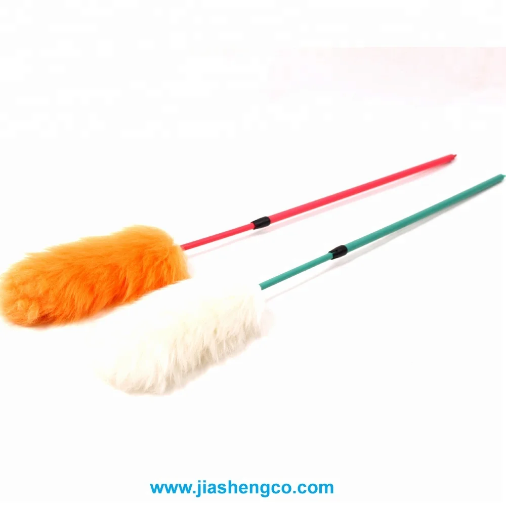 Lambswool wool duster with Telescopic handle