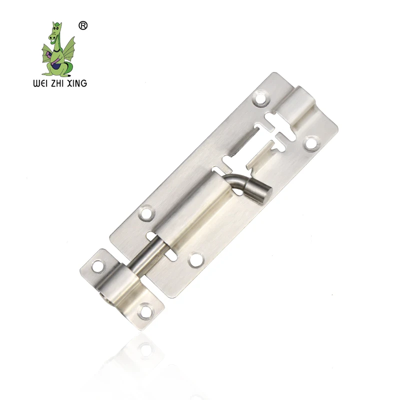Stainless steel security spring  tower bolt lock  sliding drop latch
