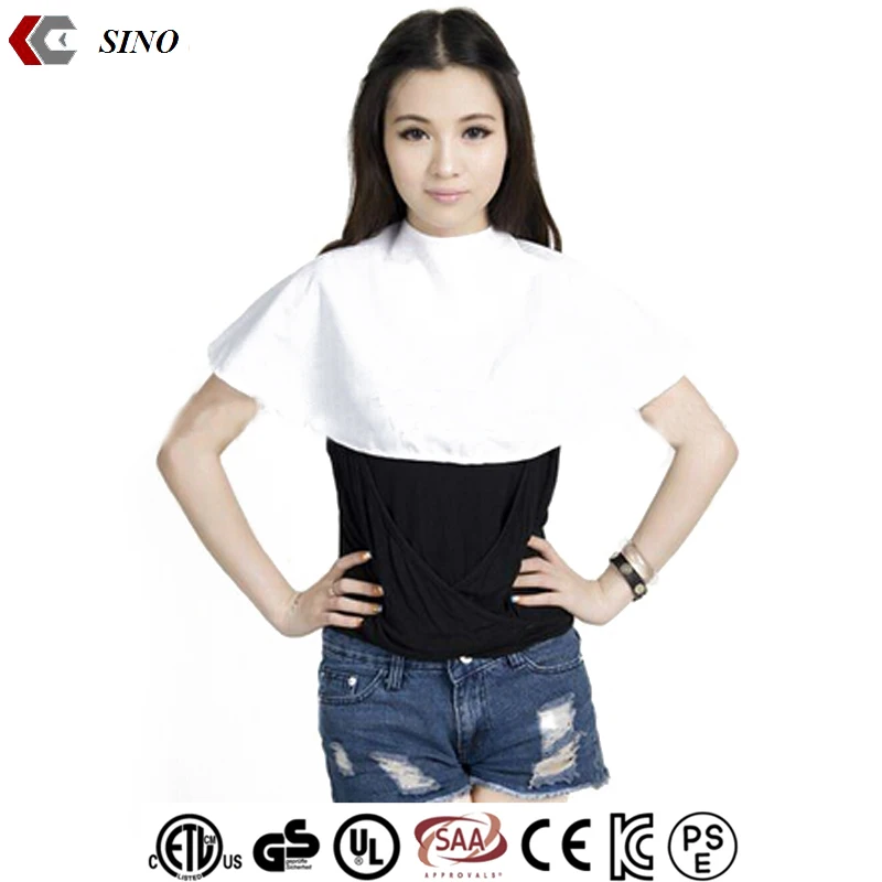 Белая Парикмахерская накидка, накидка для стрижки коротких волос, индивидуальная накидка для макияжа для девушек, оптовая продажа от производителя OEM