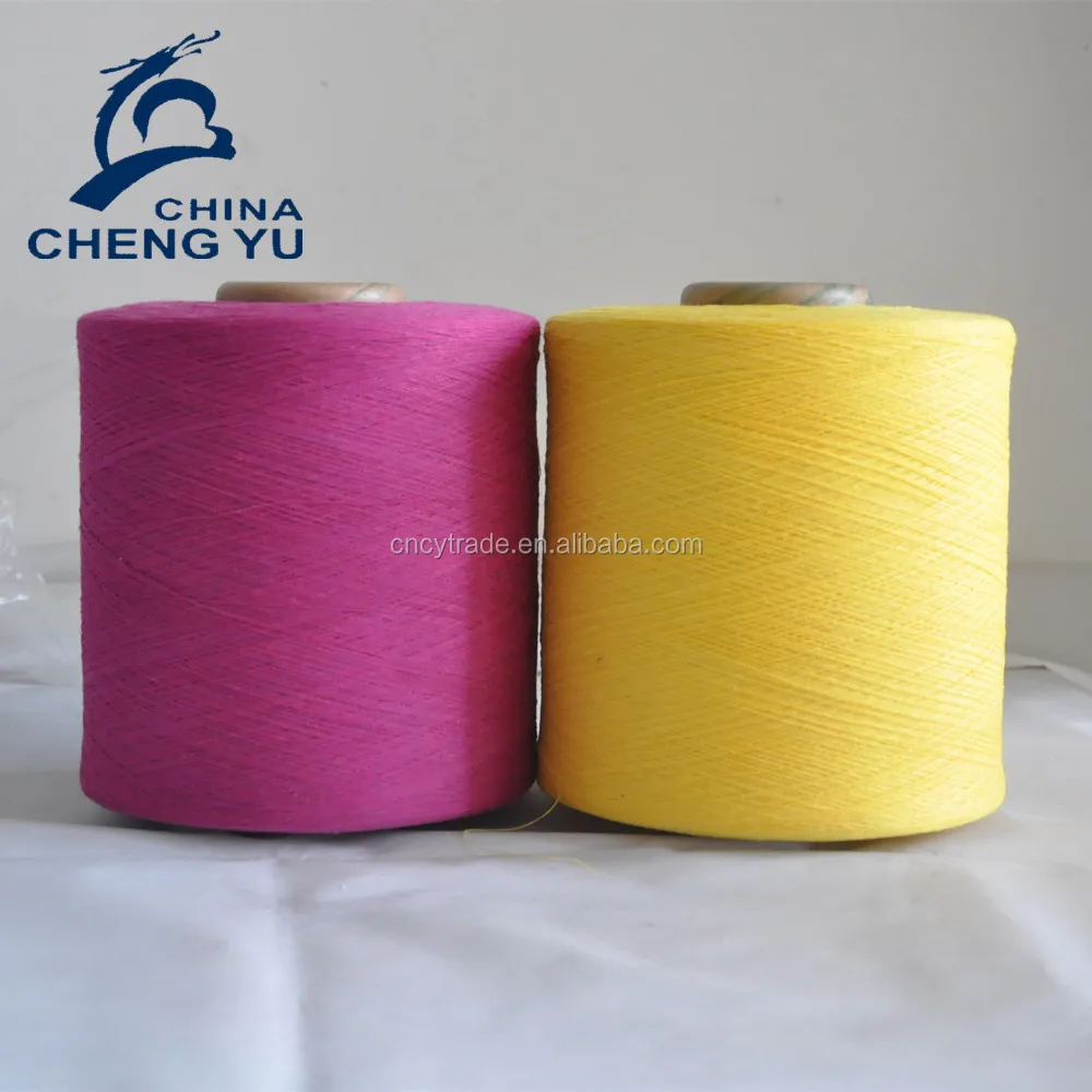 High Quality Wenzhou Low Twist Yarn Recycled Cotton Blended Open End Carded Knitting Yarn For Socks