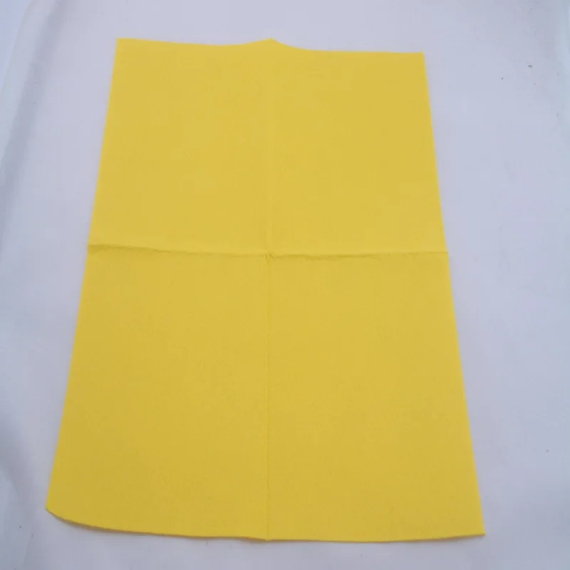 viscose and polyester yellow color nonwoven fabric cleaning cloth,non-woven kitchen cloth