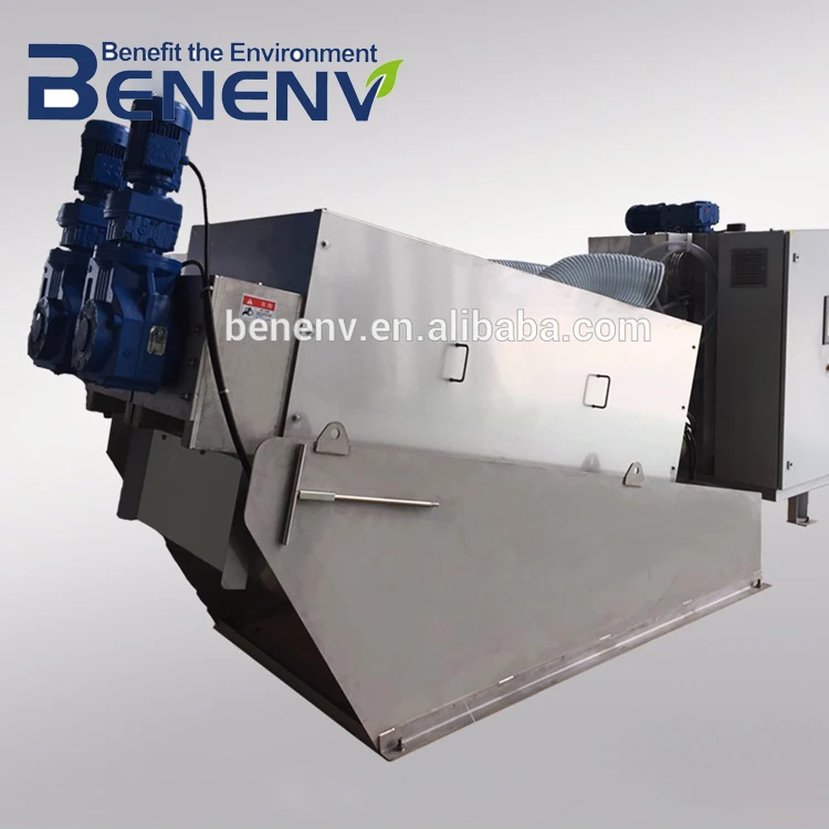 
Easy maintenance sludge dewatering equipment screw filter press 