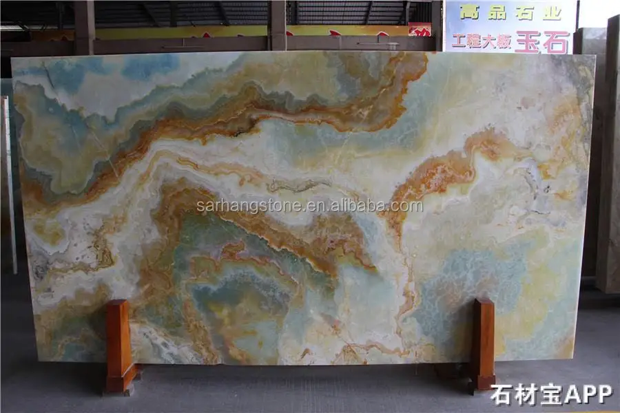 
Good Quality Building Material Natural Polished Blue Onyx Slab Sale 