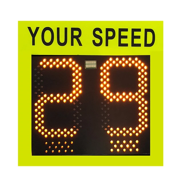 
Traffic Flashing Warning Doppler Solar Speed Indicator Radar Detector Speed Meter Sensor Detector Limit Display Sign speed radar 