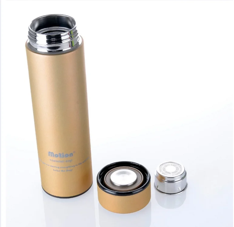 wide Rubber frosted paint water tea Sieve infuser bottle car life vacuum cup thermos