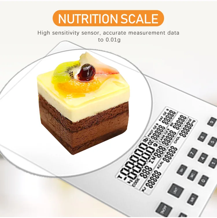 digital kitchen food smart nutrition scale 0.1G 5 kg Smart Kitchen Scale Food Nutrition Scale