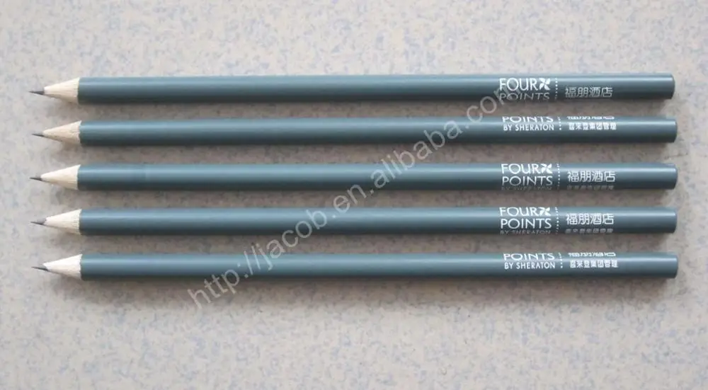 custom cheap wood hotel pencil without eraser