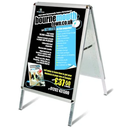 New design shop sign stand advertising A board sign snapper frame A0/A1/A2/B1/B2
