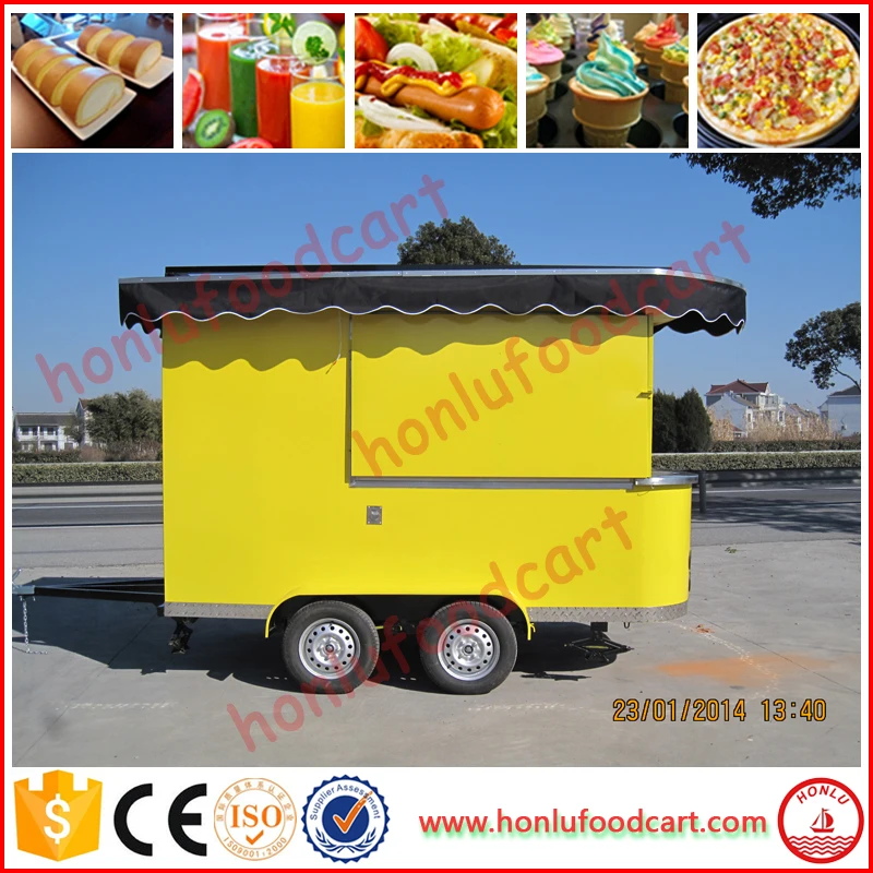 Factory Wholesale food carts used shaved ice trailer food truck with CE
