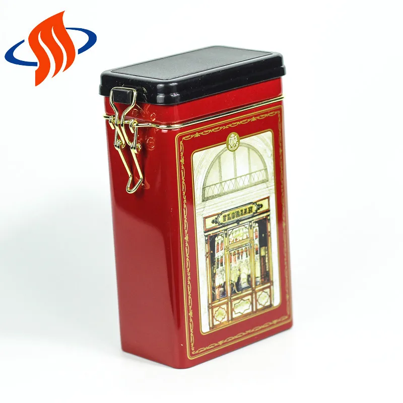 
rectangular airtight tin packing box 