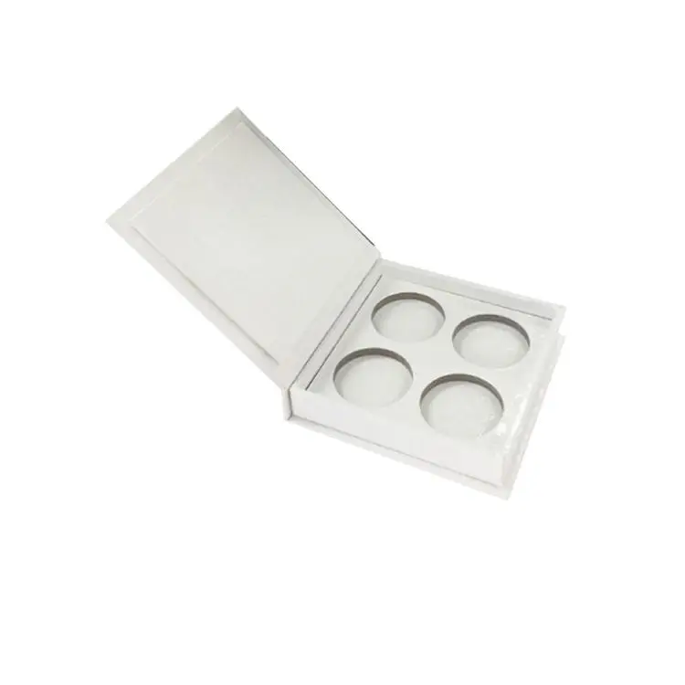 Custom Designs Cosmetic Box Texure Paper Magnetic Cardboard Packaging Empty Makeup Box Eyeshadow Palette Box