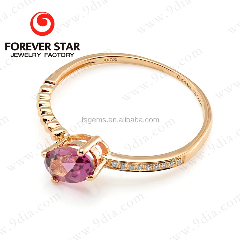 2020 Jewelry Wholesale Natural Tourmaline Gemstone Single Stone 1 Gram Gold Ring Jewelry