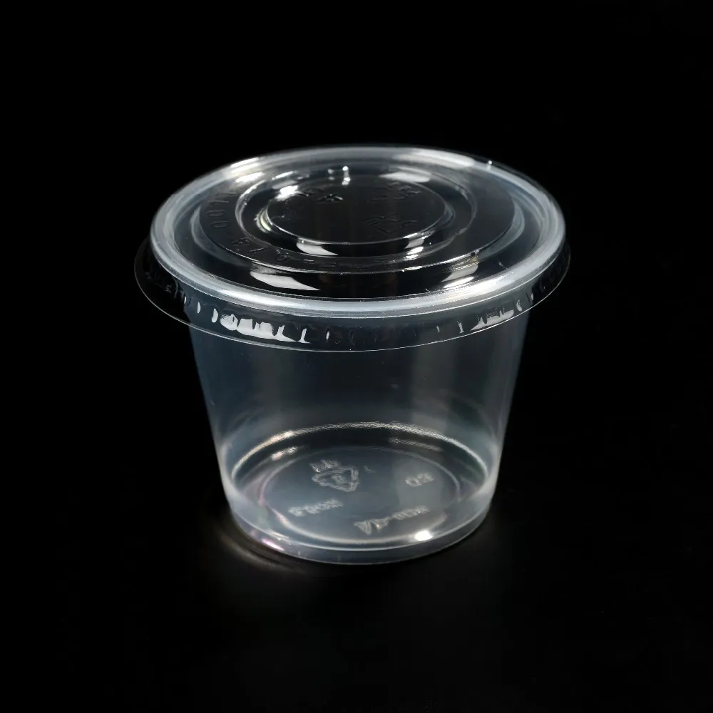 120 мл прозрачная чашка для соуса с крышкой/маленькие пластиковые чашки крышками/прозрачная Одноразовая