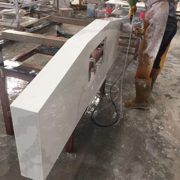 Commercial Calacatta Gold Countertops Vanity Bathroom Vanity Tops Table Tops With Quartz Countertop Philippines