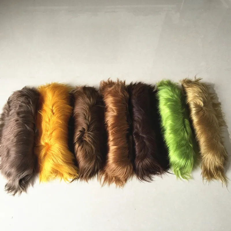 Wholesale Factory Price long Hair Goat Fur Plate for coat