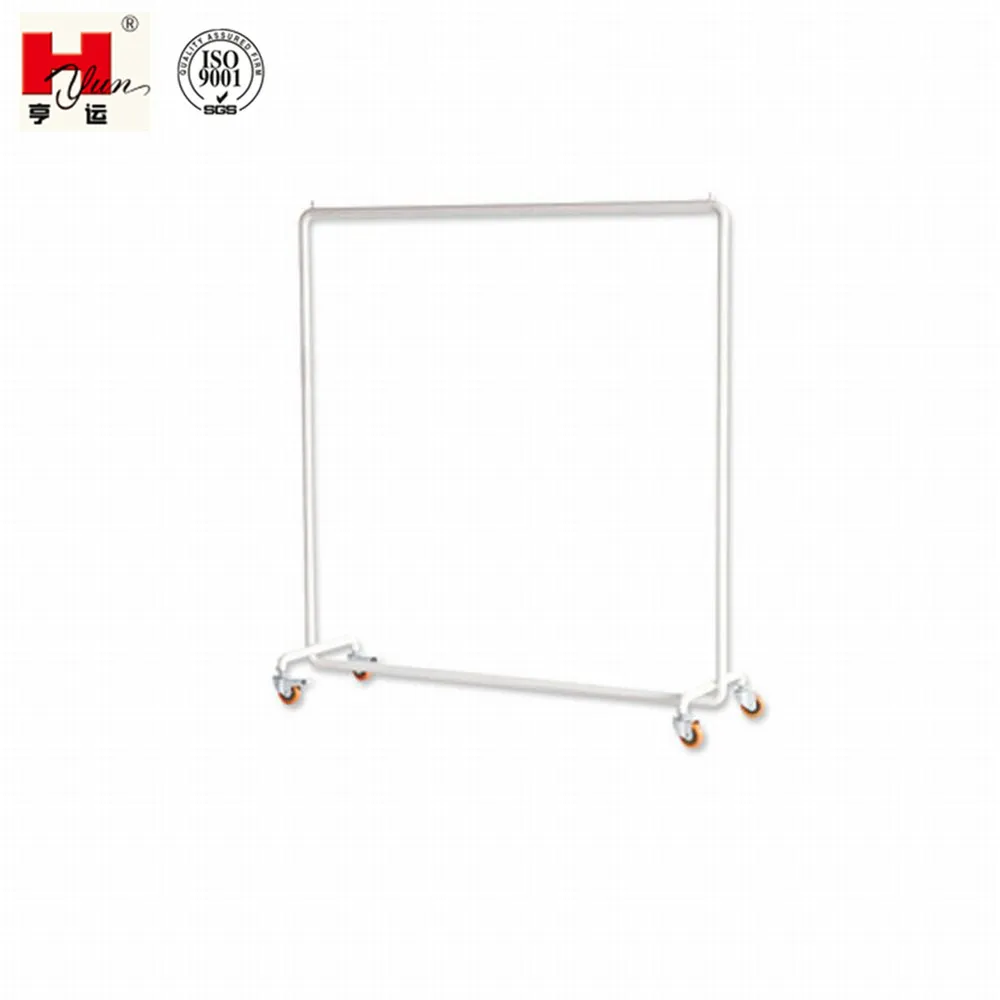 Garment Rack on Wheels Industrial Cloth Pole Hanger
