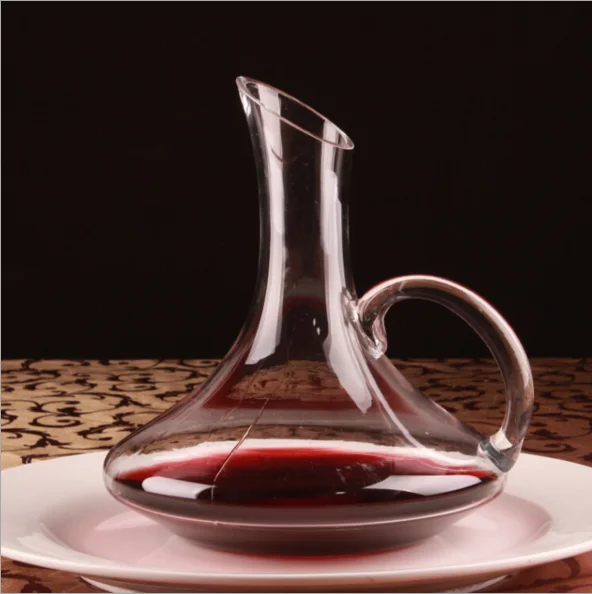 1700ml Cheap Unique Decanter with a Handle Wine Decanter for Red Glass Eco-friendly Customized Logo CLASSIC Party Drinking Glass