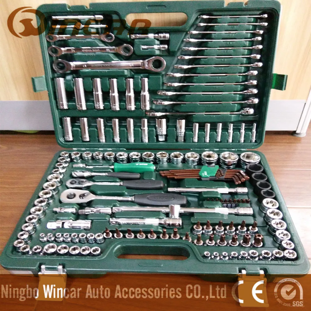 Hand Tool Car Repair Tool Kit With Plastic Case