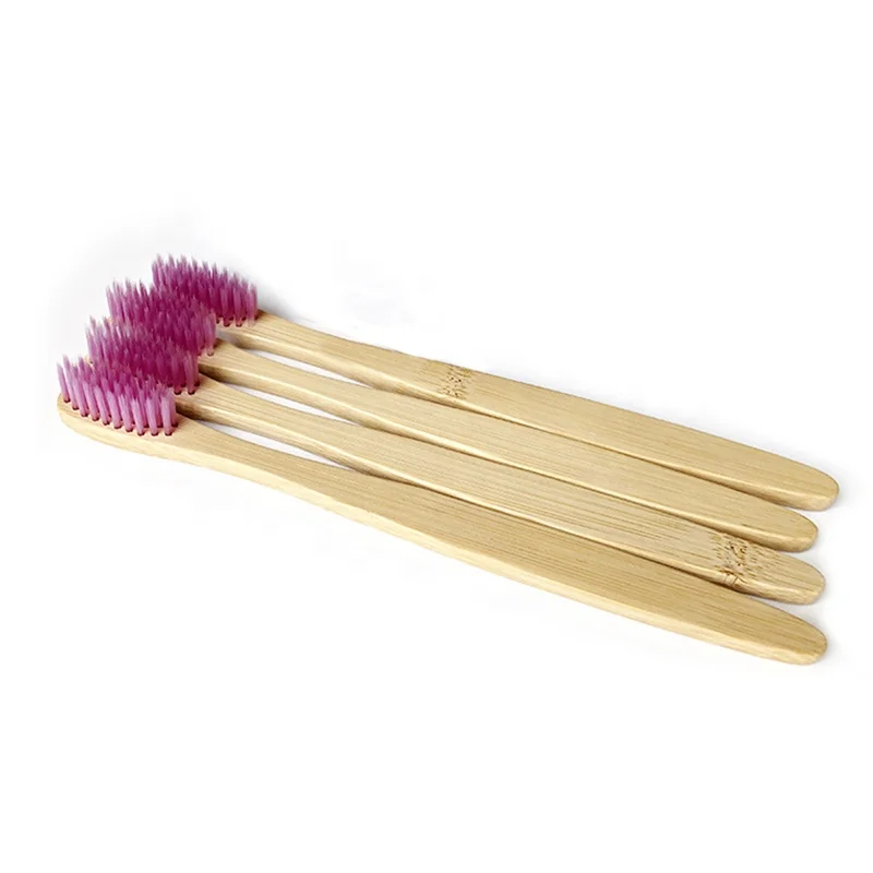 BT8 BPA Free 100% Biodegradable OEM Manufacturer Private Label Logo Organic Eco Custom Bamboo Toothbrush Charcoal