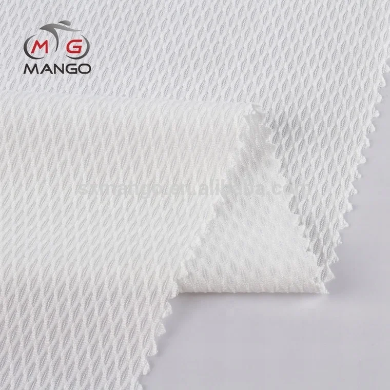 China supplier moisture-wicking poly knitted bird eye mesh fabric