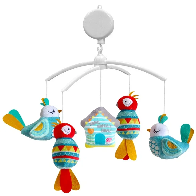 
Top Quality Sweet Home Soft Toy Polyester Baby Crib Musical Mobile For Children 