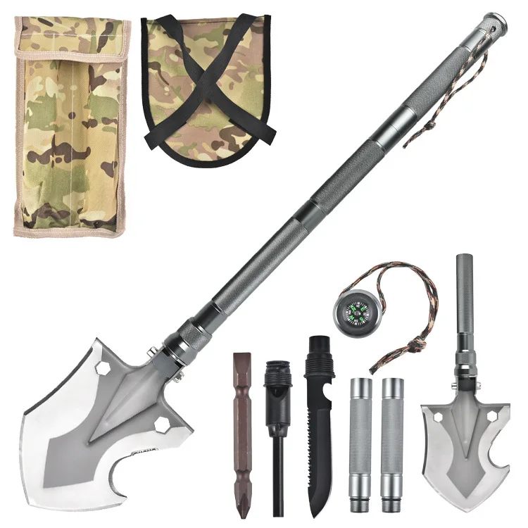 Лидер продаж, съемная Складная Многофункциональная стальная Лопата COG для кемпинга и выживания