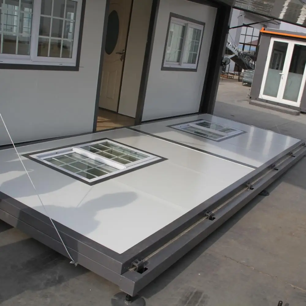 Hot sale public use  20ft x 20ft portable house foldable container home