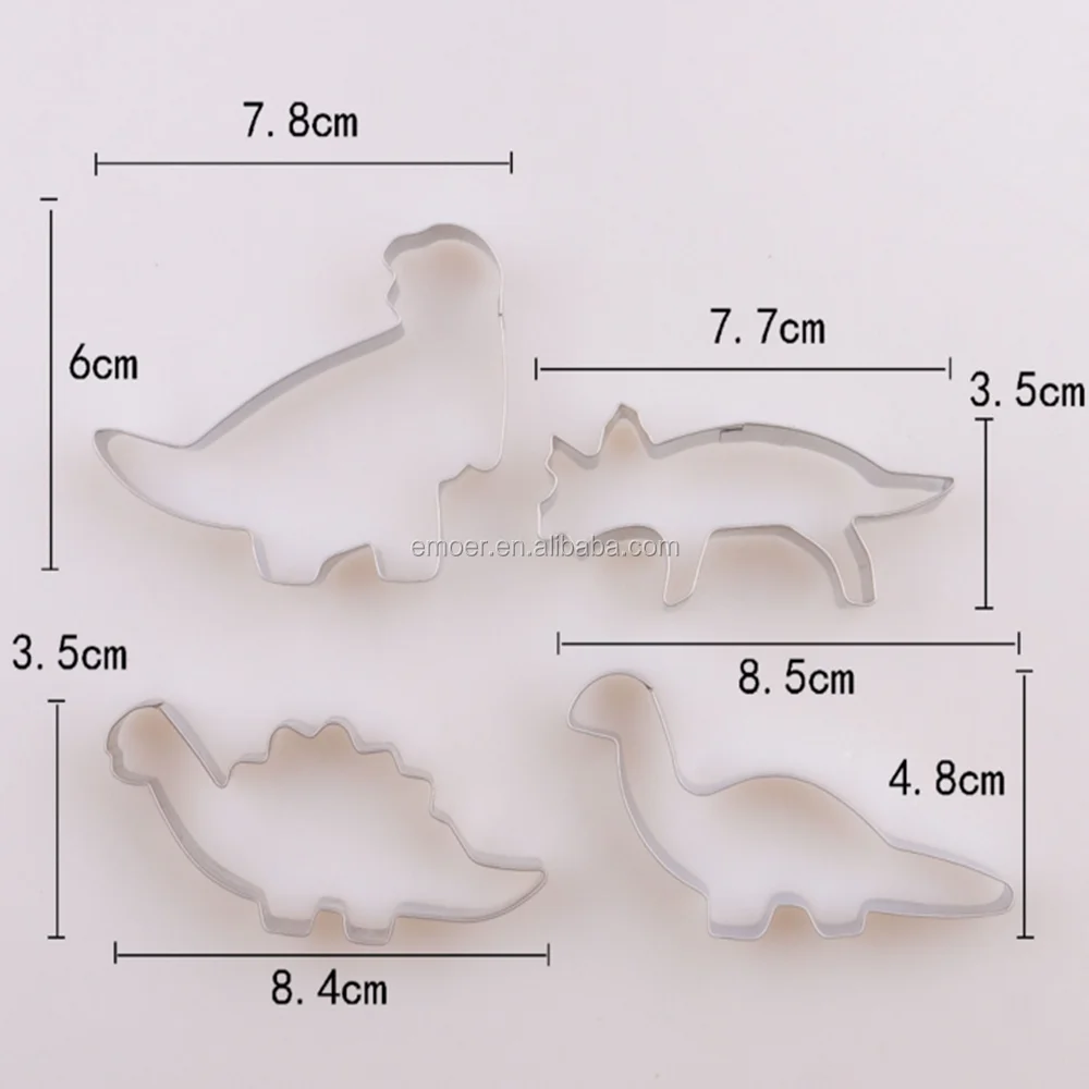 EMOER stainless steel dinosaur mold