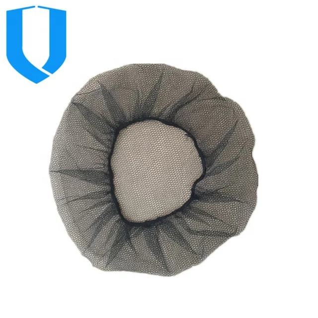 Disposable  black Invisible nylon hair net