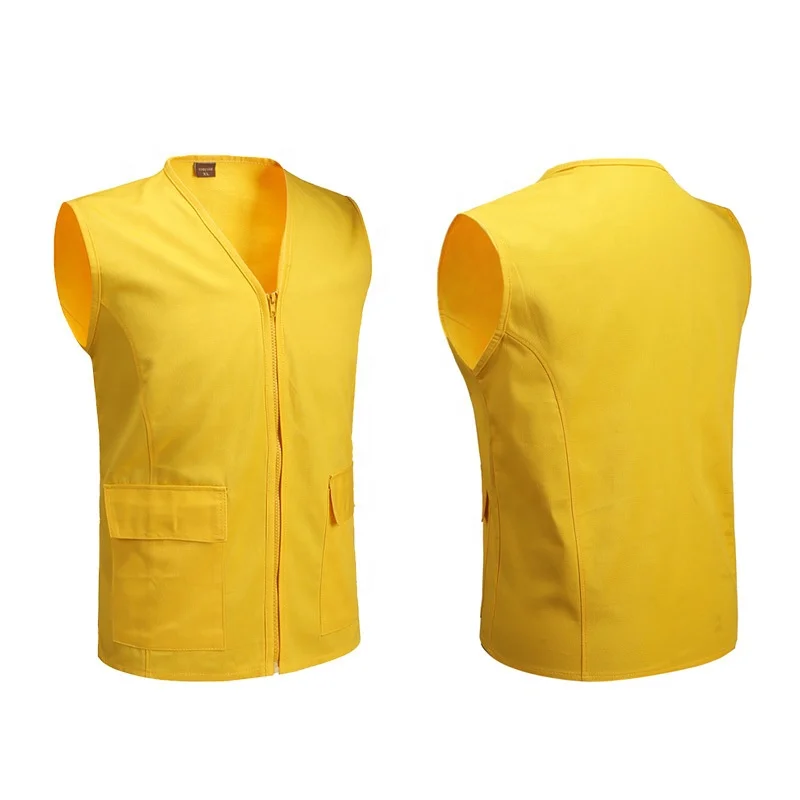 Жилет из хлопчатобумажной джинсовой ткани унисекс, жилет для рекламных кампаний, профессиональных работников, куртка для туристической команды