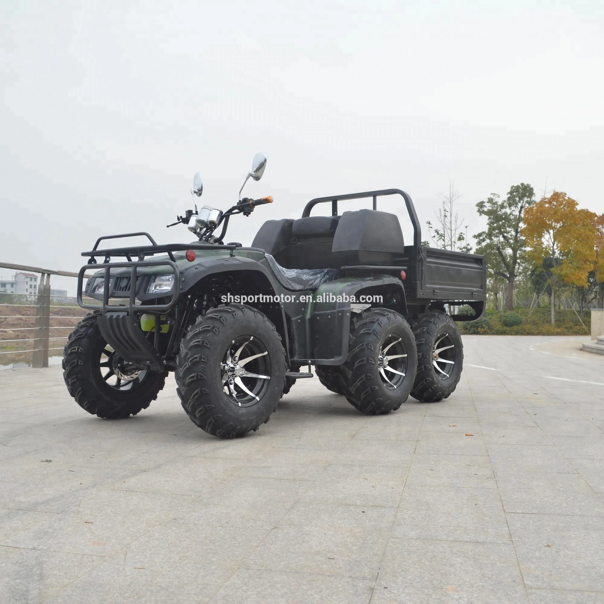 
2018 best powerful 250CC water cooled shaft drive ATV farm utility with big trailer 