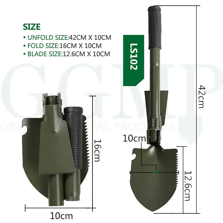 
2019 Small Mini Multifunctional Folding Garden Shovel and Hoe 