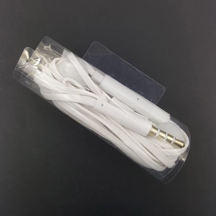 BLACK/WHITE hands free android earphone with MIC and volume