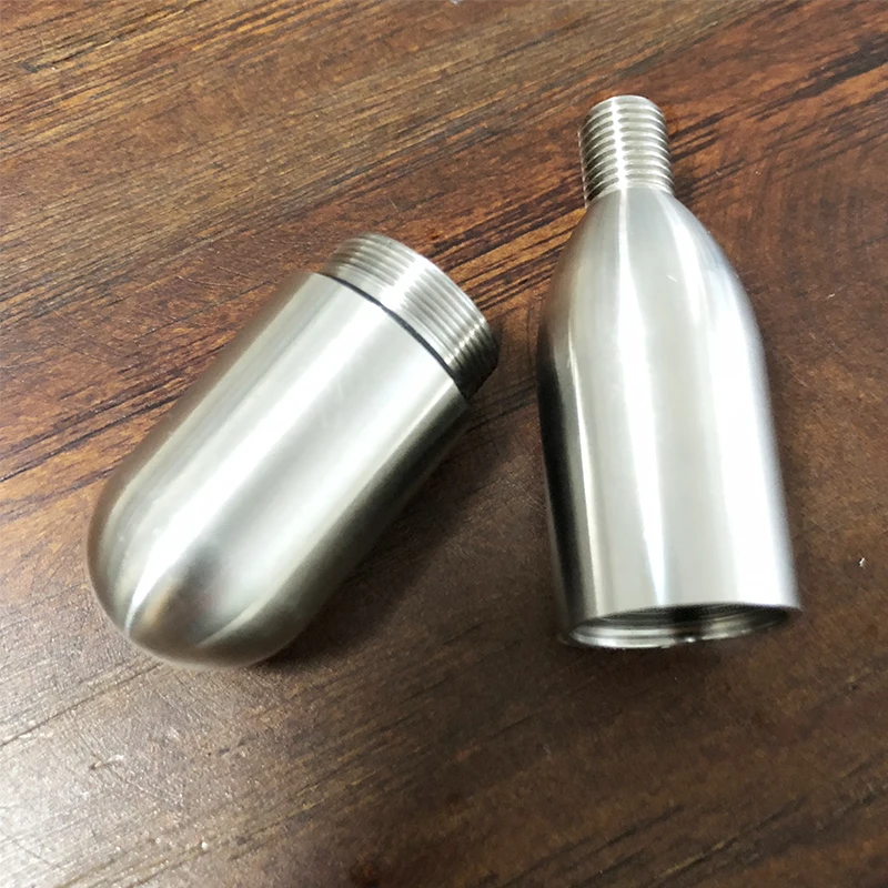 16g co2 refillable cartridge with 3/8-24UNF threaded for beer/tire inflator rechargeable 16g threaded co2 cartridge