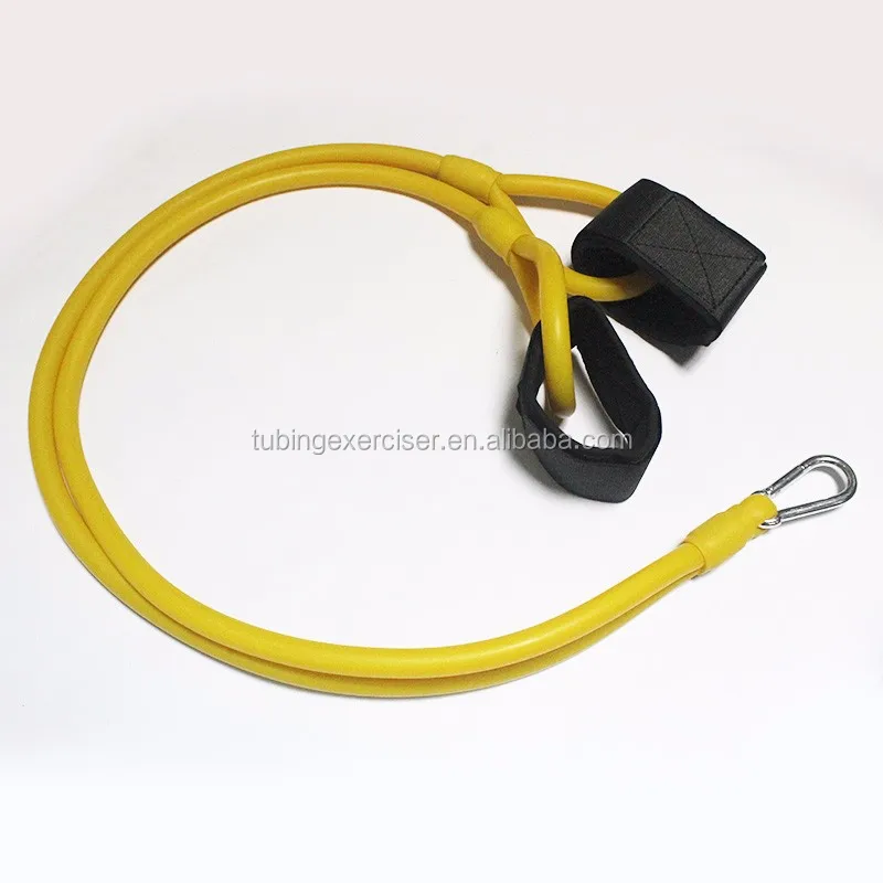 Hot selling fitness latex elastic resistance band with wrist straps