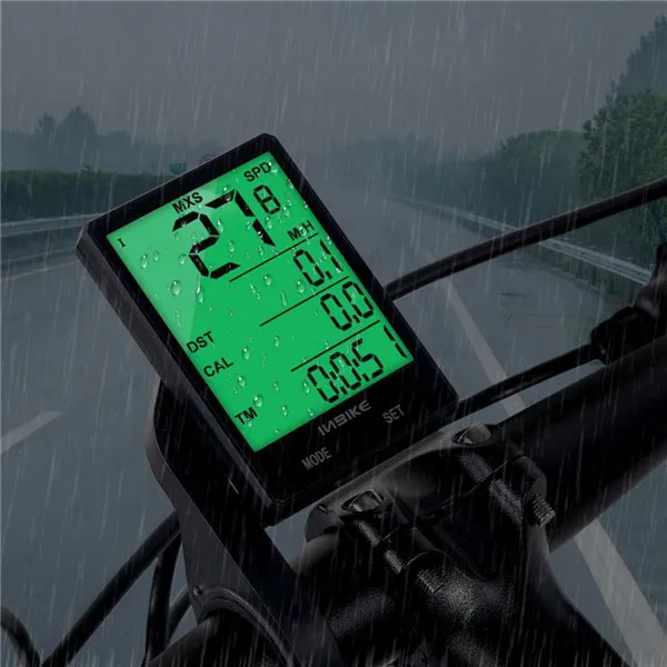 
Multi-Functional Bike Motorbike Computer LCD Luminous Waterproof Odometer Speedometer 
