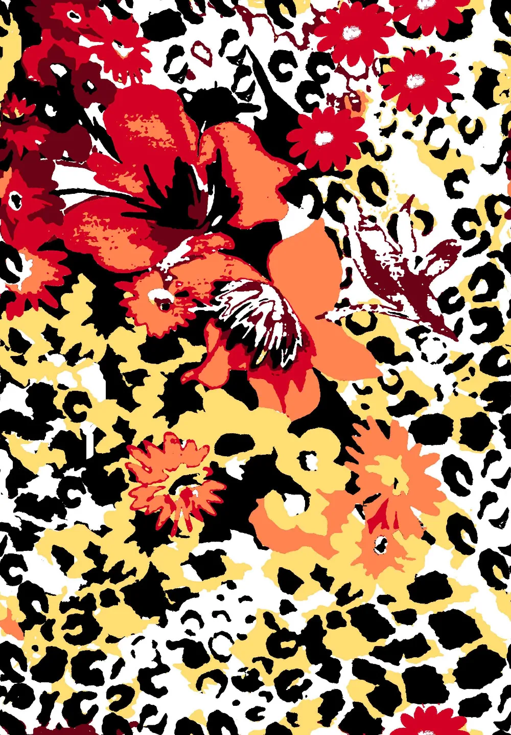 Different colors 65% rayon 30% nylon 5% spandex spun rayon printed fabric