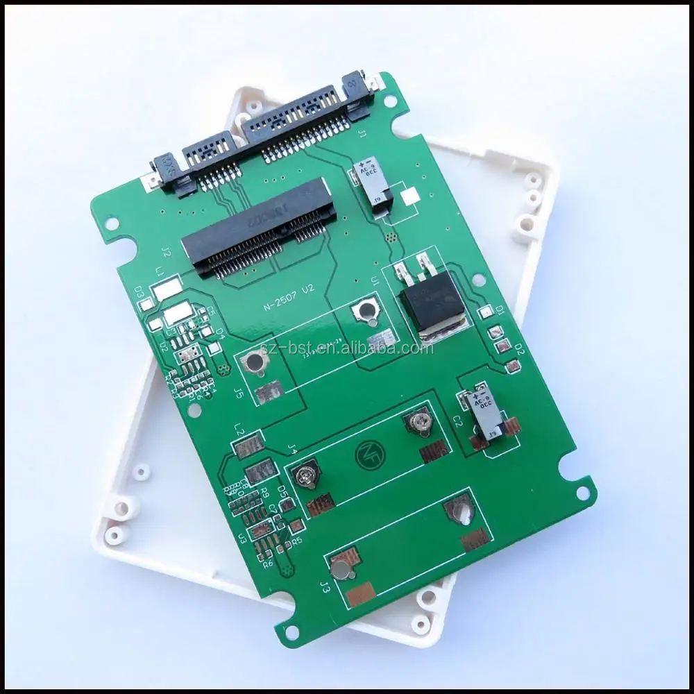 Mini PCI-E mSATA SSD до 2,5 SATA 3 Адаптерная карта с чехлом толщиной 7 мм