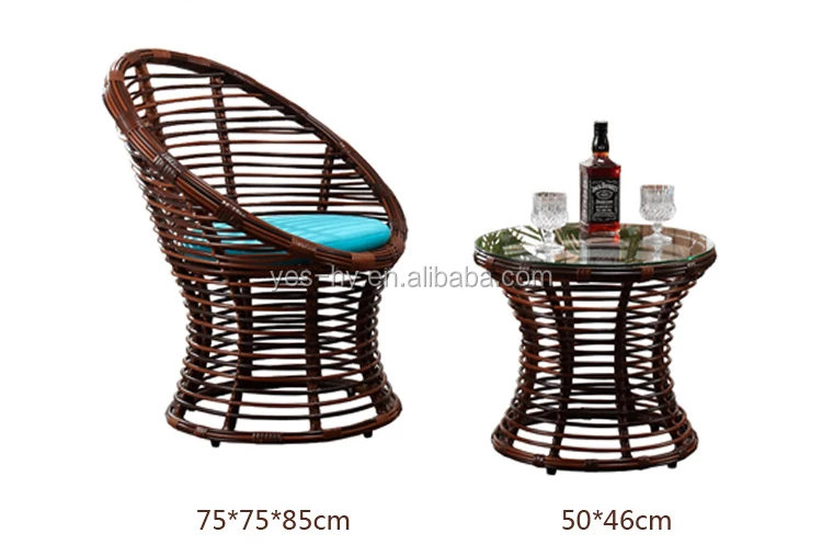 
Wicker Garden Furniture Rattan Table and chair Outdoor Patio Dining Set Casual table and chair Z308 