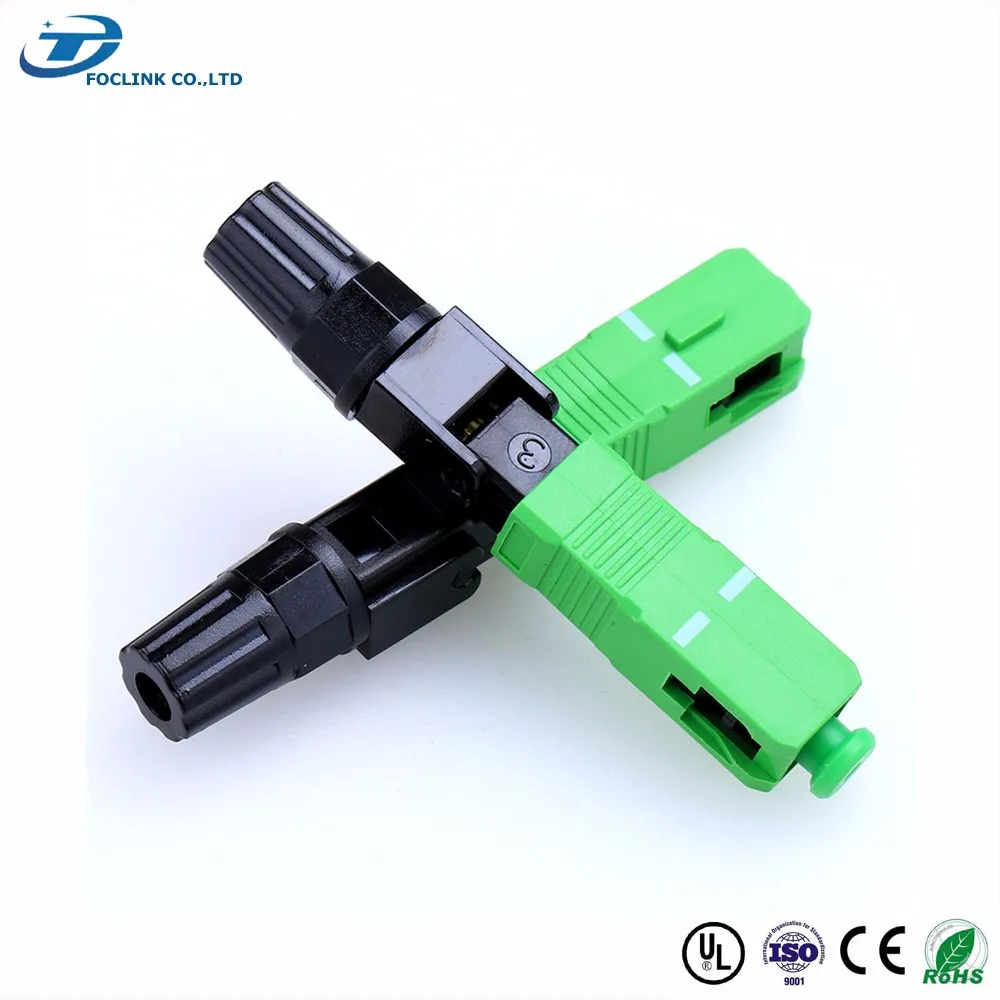 Ассамблея Быстрый Волоконно-Оптический Разъем Fast, ФК LC, SC PC UPC APC Быстрый Разъем Для Волокна Ответвительный Кабель